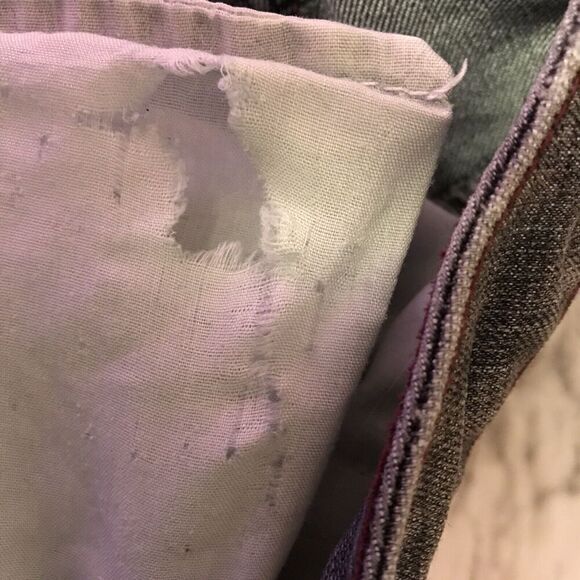 Venezia Womens SZ 18 Mid Rise Jeans Embroidered Stretch Gray‎ Casual Flare FLAWS - Picture 10 of 11